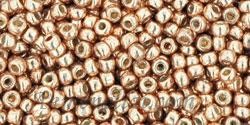 Toho biseris TR-11-PF551 Round 11/0 Permanent Finish - Galvanized Rose Gold