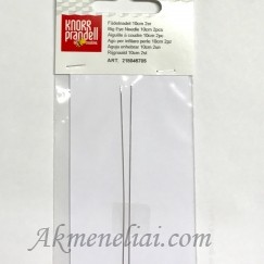 Ilga standi adata karoliukų vėrimui, Knorr prandel, 10 cm ilgio, rinkinys 2vnt.
