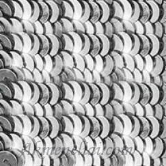 Langlois- Martin žvyneliai- metalic sidabriniai , plokšti 3mm