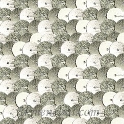 Langlois-Martin žvyneliai- sendintas sidabras, Vieil Argent,  plokšti 4mm