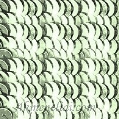 Langlois-Martin žvyneliai- metalik šviesiai žali, dubenėliai 4mm
