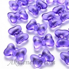 Pakabukas akrilinis BANTUKAS, violetinis, 21x29x10.5mm