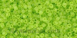 Toho biseris TR-15-4F Transparent-Frosted Lime Green