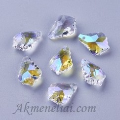 Kristalas barokinis lašas crystal AB, 16x11mm