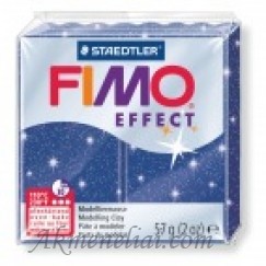 FIMO modelinas Glitter Blue Effect 302, žėrintis mėlynas, 57g.