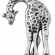 Pakabukas Žirafa sidabro spalvos 44x30mm