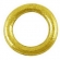 Žiedas aukso spalvos, 14,5mm, pakuotė 6vnt.