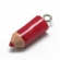 Pieštukas raudonas su kilpele, polimerinis molis, 23x7,5mm,1vnt.