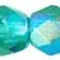 Preciosa kristalas Emerald AB 4mm