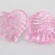 Lapelis akrilinis rožinis skaidrus 15x15mm 