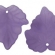 Lapelis akrilinis violetinis matinis 24x22,5mm
