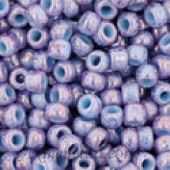 Toho biseris TR-11-1204 11/0 Marble Opaque Light Blue/Amethyst