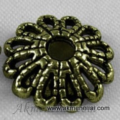 Kepurėlė antikinės bronzos 12mm