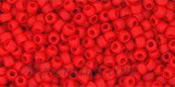 Toho biseris TR-11-45AF 11/0 Opaque Frosted Cherry