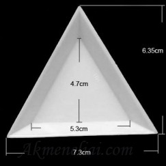 Lovelis karoliukams ir kitiem priedams laikyti, surinkti, semti, plastikinis, baltas 7x7mm