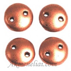 CzechMates Lentil 6mm, Matte Metallic Copper