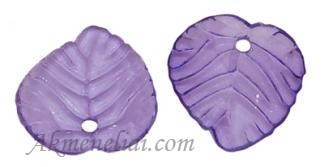 Lapelis akrilinis violetinis skaidrus 15x14,5mm