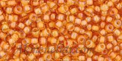 Toho biseris TR-11-950 11/0 Inside-Color Jonquil/Burnt Orange Lined