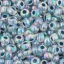 Toho biseris TR-11-773 11/0 Inside-Color Rainbow Crystal/Montana Blue Lined