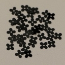 Langlois-Martin žvyneliai- Gėlytės Black 4mm