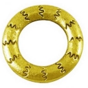 Žiedas aukso spalvos 17mm, 2mm pločio