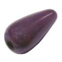 Akrilinis karoliukas, 15x8mm, violetinis, žvilgantis