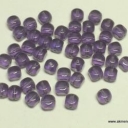 Čekiško stiklo karoliukas kubas violetinis 4mm