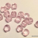 Čekiško stiklo karoliukas kubas rožinis 5mm 