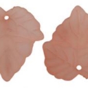 Lapelis akrilinis rožinis matinis 24x22,5mm